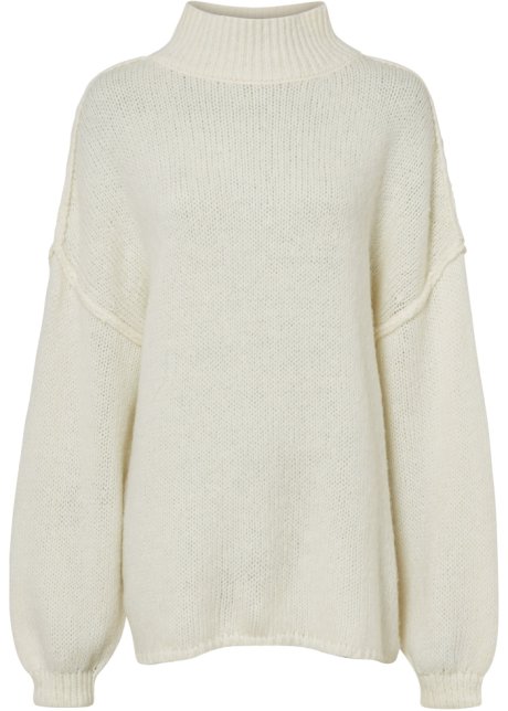 Pullover  in weiß von vorne - BODYFLIRT