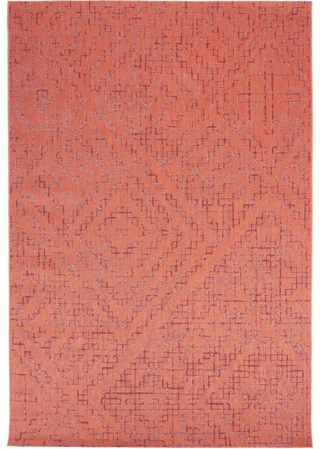 In- und Outdoor Teppich mit grafischer Struktur in orange - bpc living bonprix collection