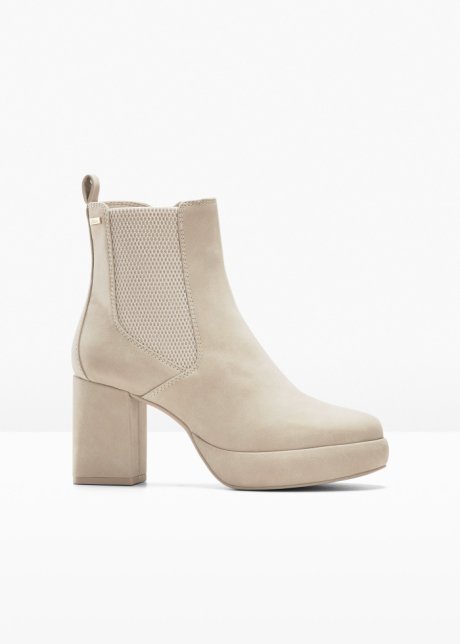 s.Oliver Plateau Stiefelette in beige - s.Oliver
