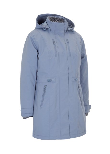 3 in 1 Mantel mit Innenjacke aus Strick-Fleece  in blau von vorne - bpc bonprix collection