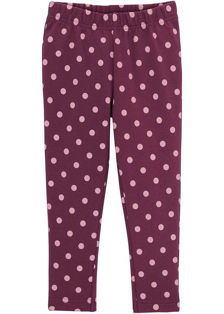 Kinder Thermoleggings in lila von vorne - bpc bonprix collection