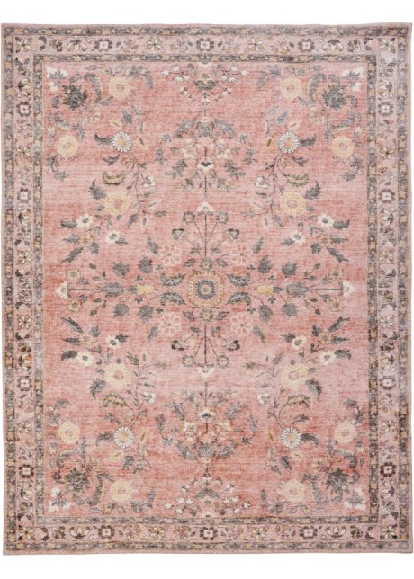 Teppich mit orientalischer Vintagemusterung in rosa - bpc living bonprix collection