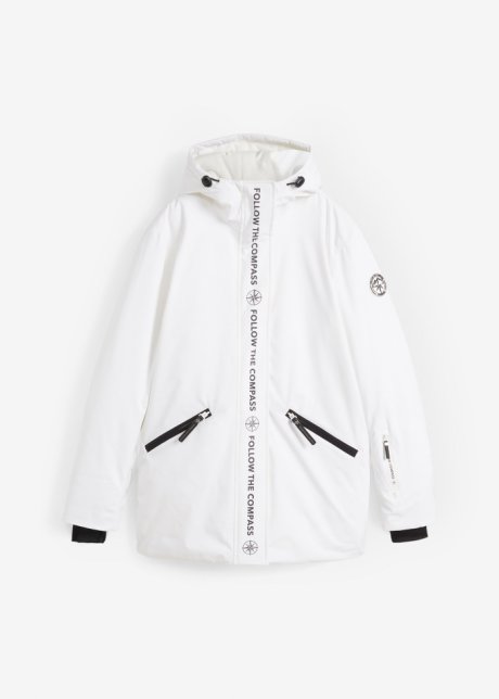 Ski Funktions-Jacke, wasserdicht in weiß von vorne - bpc bonprix collection