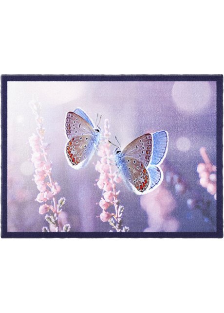 Fußmatte mit Schmetterlingen in lila - bpc living bonprix collection