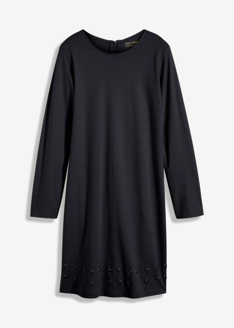 Shirtkleid in schwarz von vorne - bpc selection