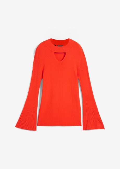Pullover mit Cut Out in rot von vorne - bpc selection
