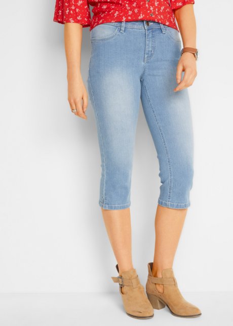 Alltagstaugliche Stretch-Capri-Jeans, 2-er Pack - Damen