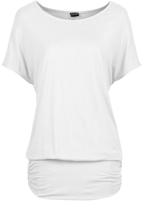 Shirt in weiß von vorne - BODYFLIRT