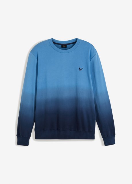 Sweatshirt mit Farbverlauf  in blau von vorne - bpc bonprix collection