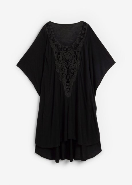 Strand Tunika-Kleid in schwarz von vorne - bpc selection