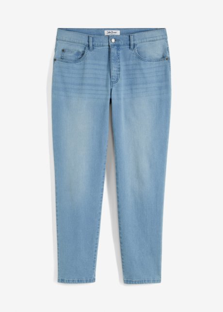 Loose Fit Stretch-Jeans, Tapered in blau von vorne - John Baner JEANSWEAR