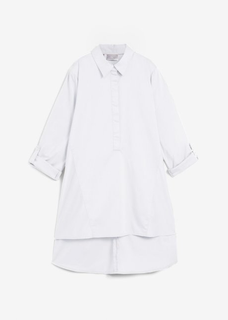 Vokuhila-Bluse in weiß von vorne - bpc selection