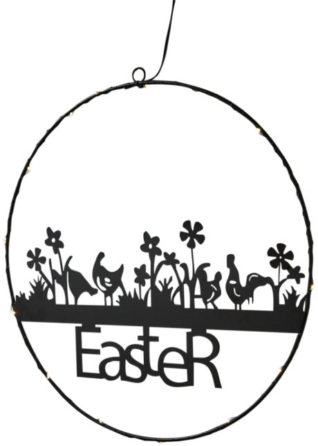 LED-Hängedeko mit Easter Schriftzug in schwarz - bpc living bonprix collection