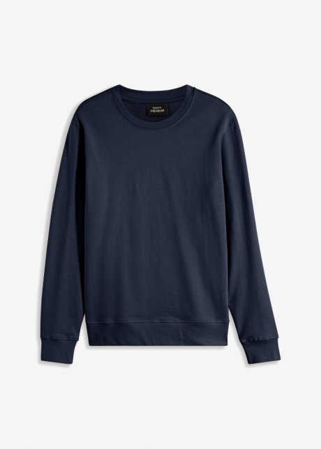 Essential Sweatshirt in blau von vorne - bpc bonprix collection