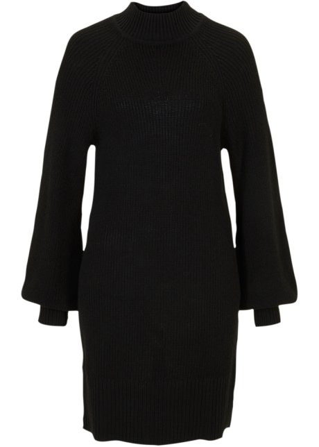 Pullover-Kleid in schwarz von vorne - bpc selection