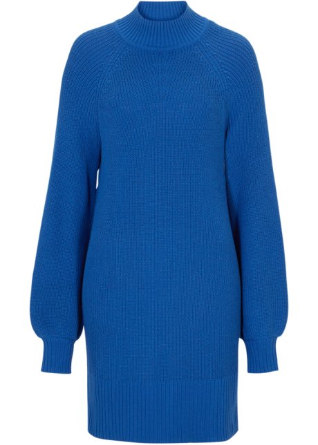 Pullover-Kleid in blau von vorne - bpc selection