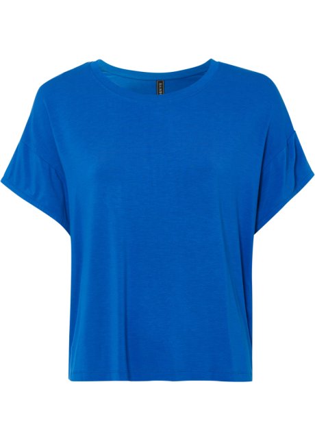 Oversized Shirt in blau von vorne - RAINBOW