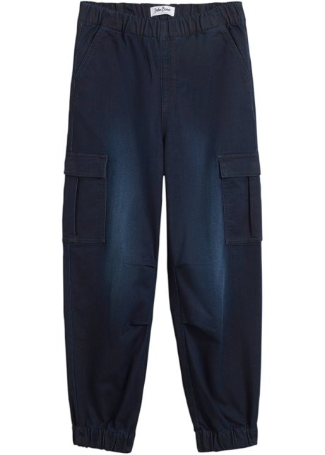 Jungen Jeans , Tapered Fit in blau von vorne - John Baner JEANSWEAR