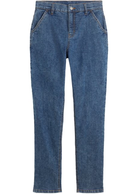 Jungen Jeans mit weitem Bein in blau von vorne - John Baner JEANSWEAR