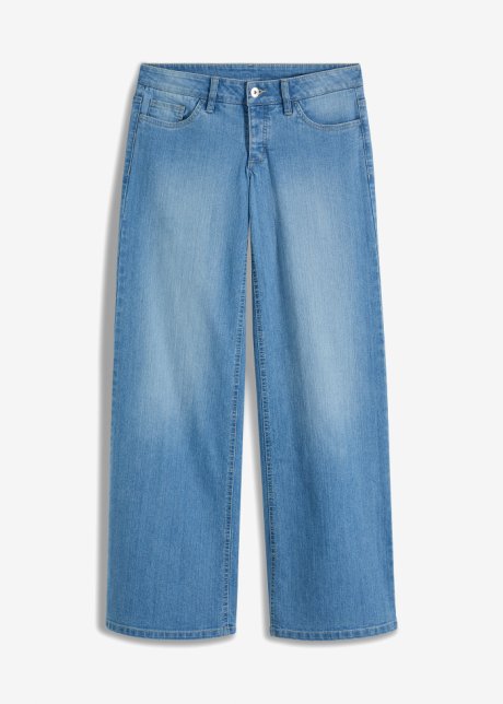 Extra weite Jeans low waist in blau von vorne - RAINBOW