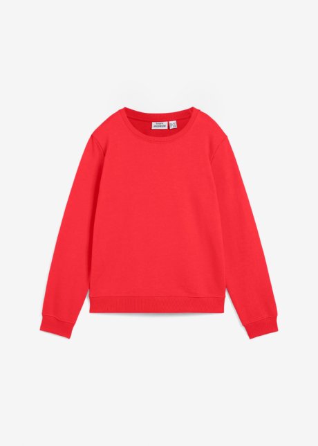 Essential Sweatshirt in rot von vorne - bonprix PREMIUM