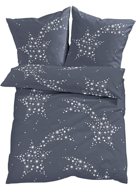 Bettwäsche mit Sternen in grau - bpc living bonprix collection