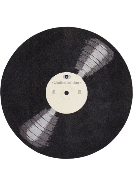 Fußmatte in Schallplattenform in schwarz - bpc living bonprix collection