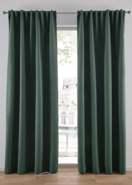 Schallisolierender Vorhang (1er Pack) in grün - bpc living bonprix collection