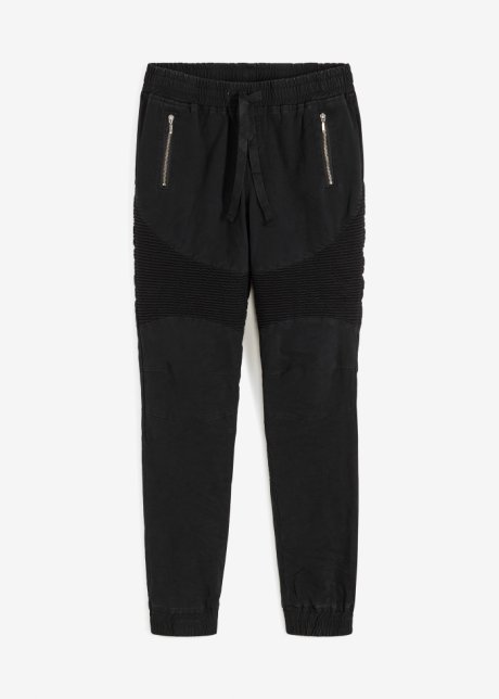 Jogg-Style-Hose in schwarz von vorne - RAINBOW
