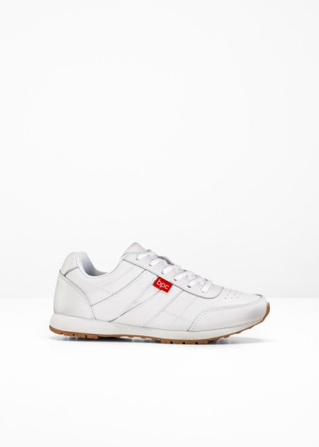Sneaker aus Leder in weiß - bpc bonprix collection