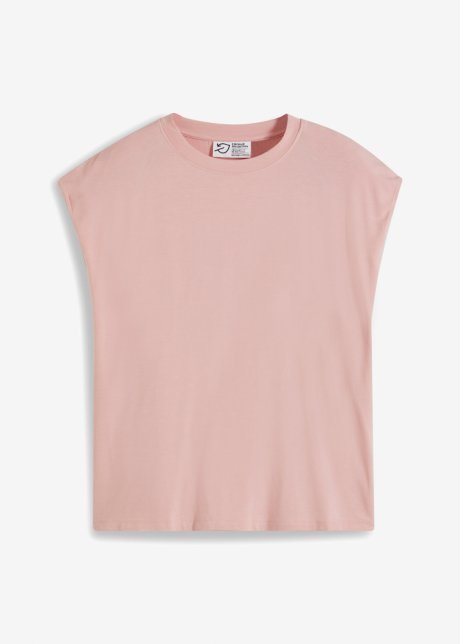 Shirt mit verstärkter Schulter in rosa von vorne - bpc bonprix collection