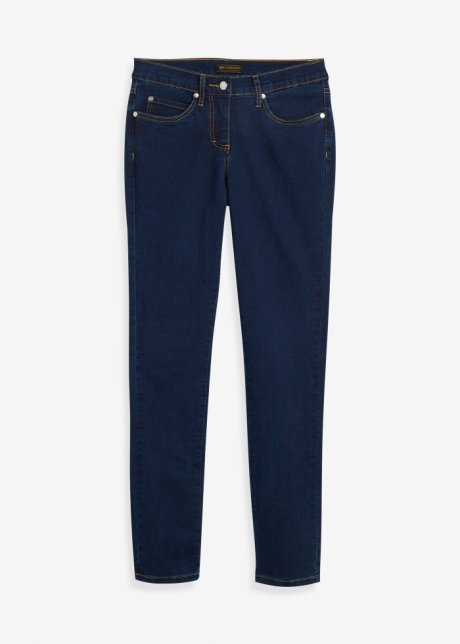 Megastretch-Jeans in blau von vorne - bpc selection
