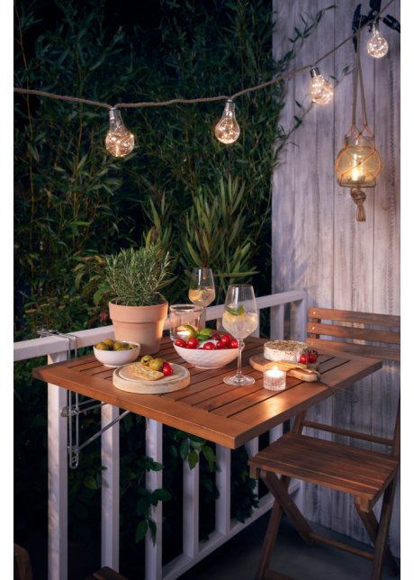 Gartentisch zum Einhängen in beige von vorne - bpc living bonprix collection