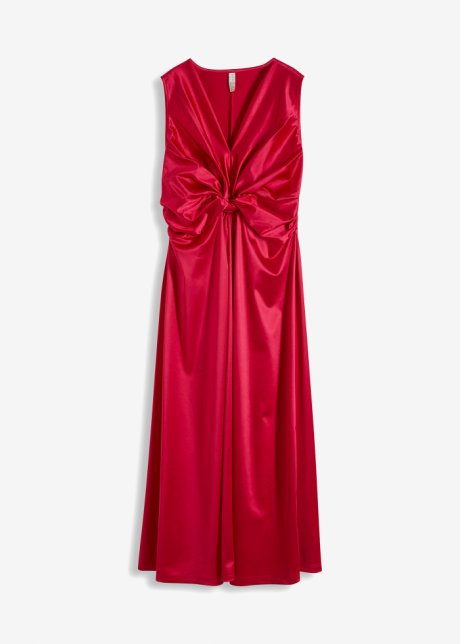 Kleid mit Knotendetail in pink von vorne - BODYFLIRT boutique
