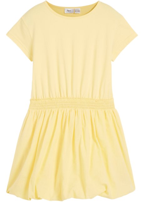 Mädchen Kleid mit Ballonrock in gelb von vorne - bpc bonprix collection