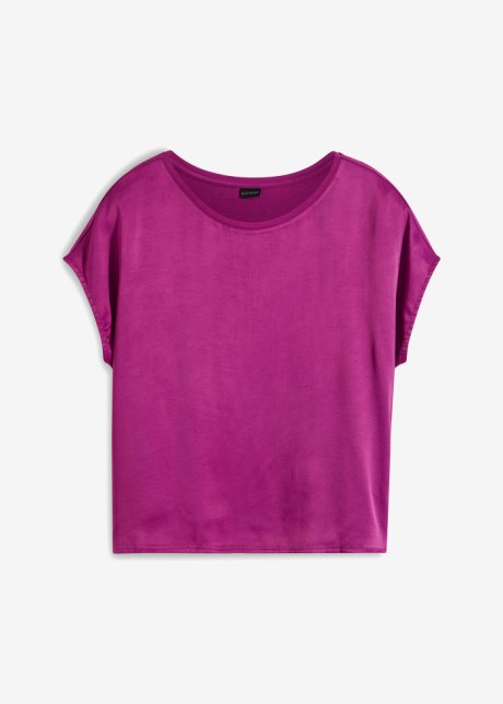 Shirt in lila von vorne - BODYFLIRT