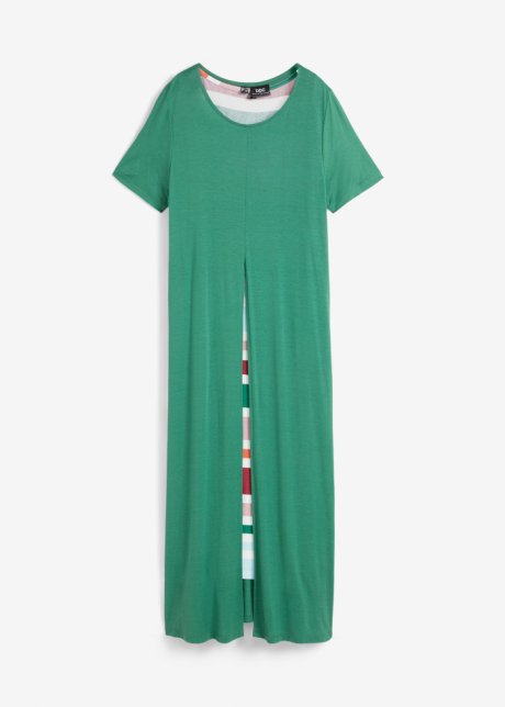 2 in 1 Kleid  in grün von vorne - bpc bonprix collection