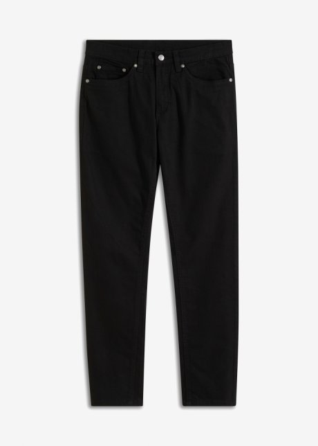 Slim Fit Stretch-Jeans Straight in schwarz von vorne - bpc selection