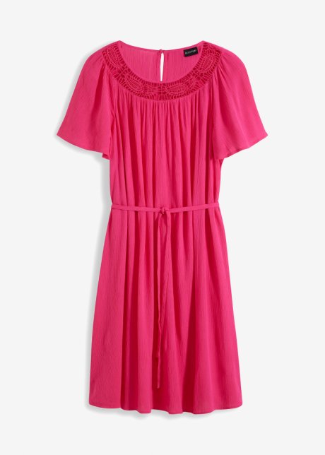 Tunika-Kleid in pink von vorne - BODYFLIRT