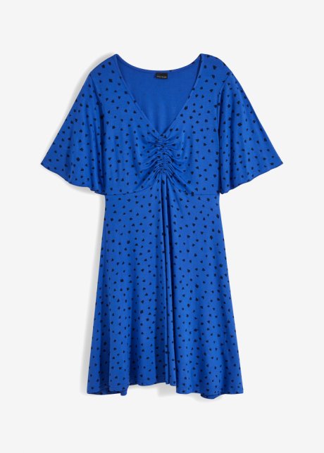 Kleid  in blau von vorne - BODYFLIRT