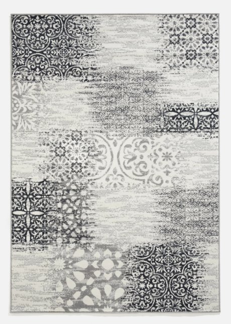 Teppich mit Patchworkmusterung in grau - bpc living bonprix collection