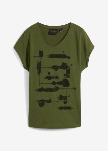 Shirt in grün von vorne - bpc selection