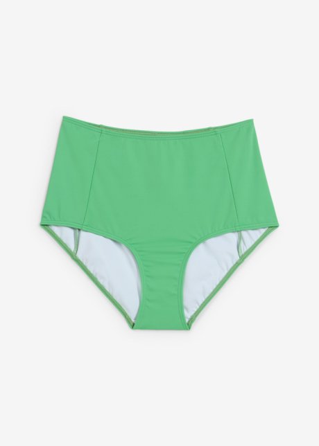 High waist Bikinihose in grün von vorne - bonprix