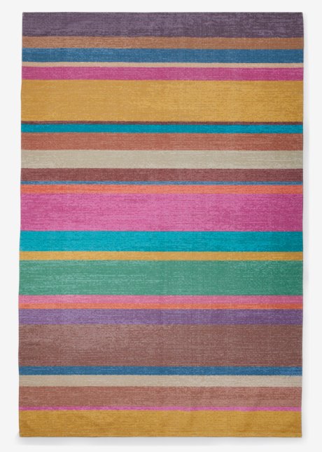 In-und Outdoor Teppich mit bunten Streifen in bunt von vorne - bpc living bonprix collection