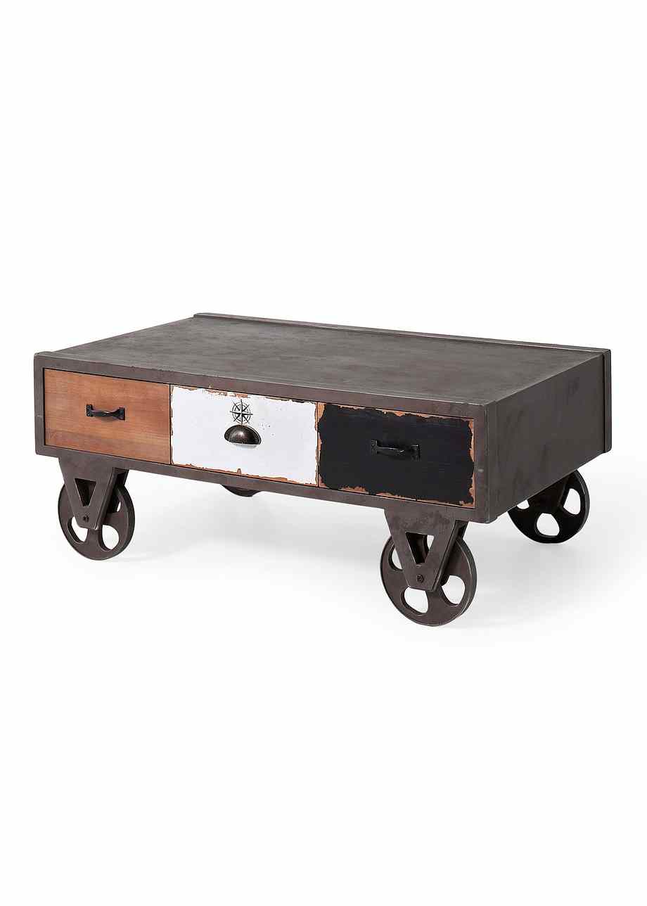 Couchtisch im coolen Design - grau, Couchtisch