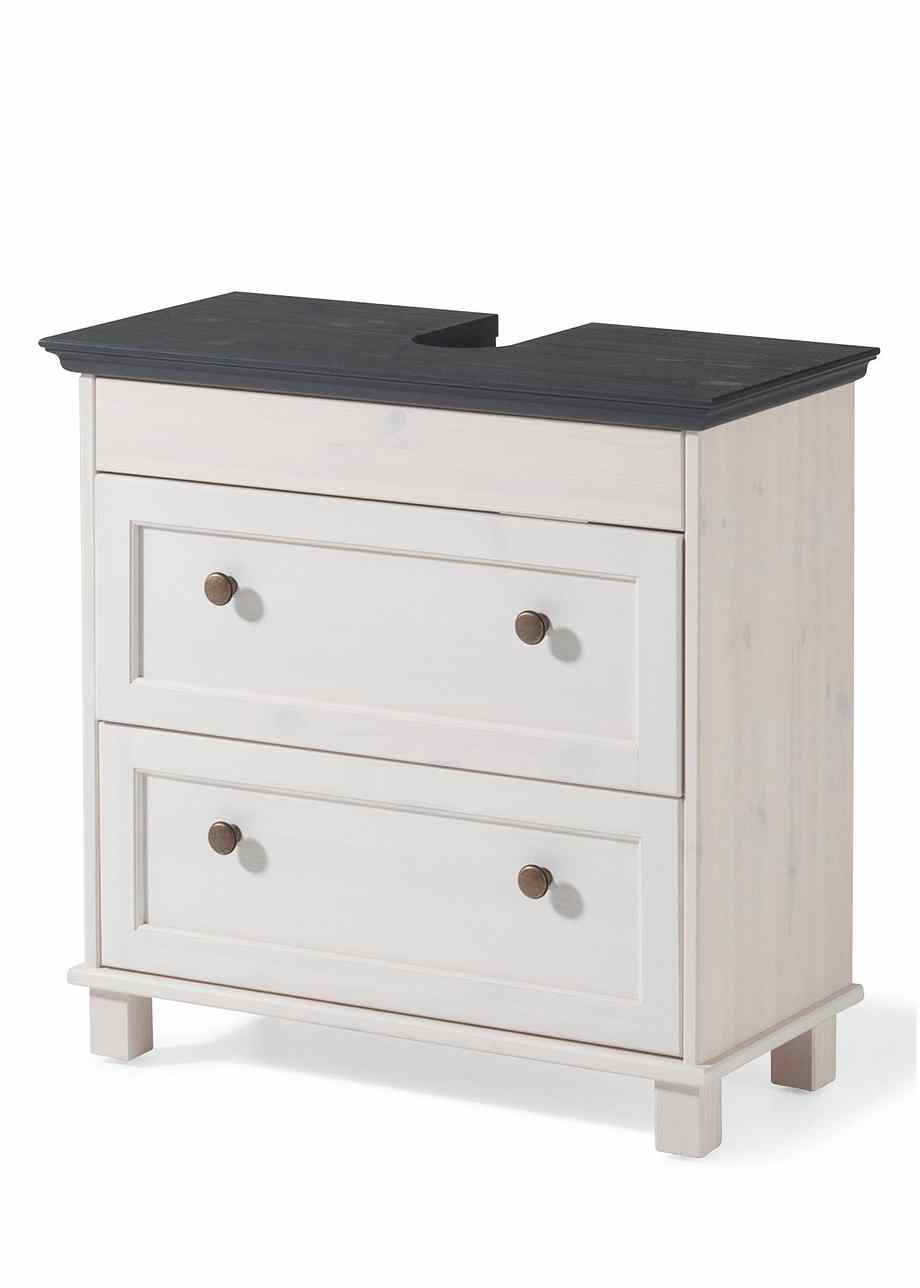 Bringt Stil ins Bad: der Waschbeckenunterschrank - weiß/anthrazit