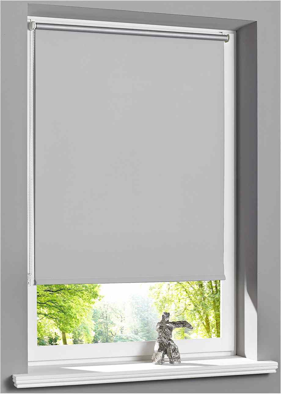 Verdunkelungsrollo in tollen Farben! silber, Klemmträger