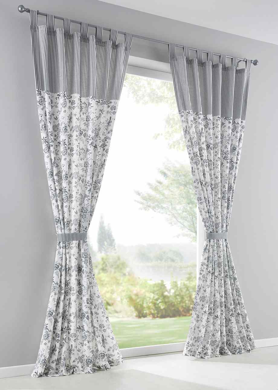 Landhaus pur! - creme grau, Schlaufen