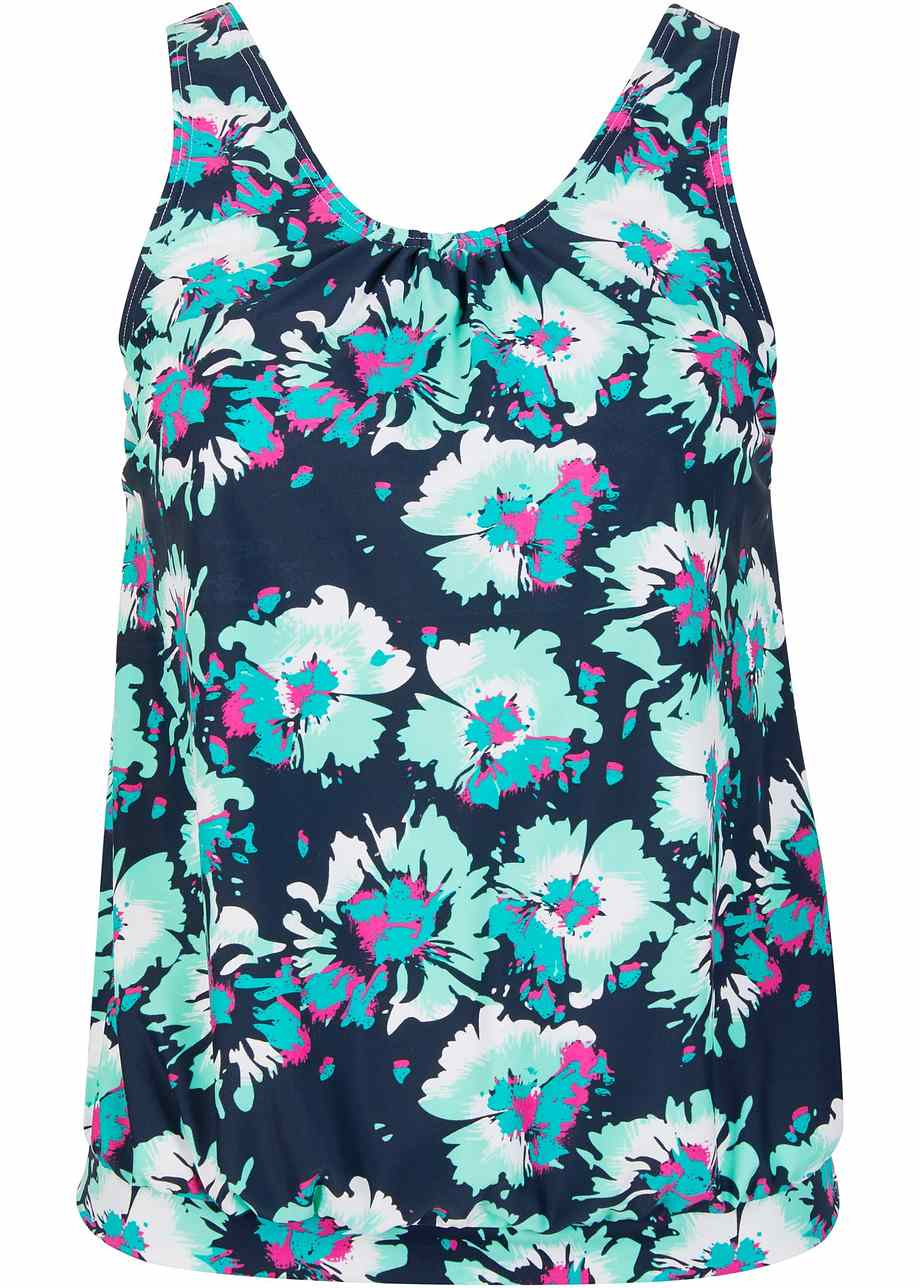 Schönes Tankini Oberteil extra etwas weiter geschnitten dunkelblau