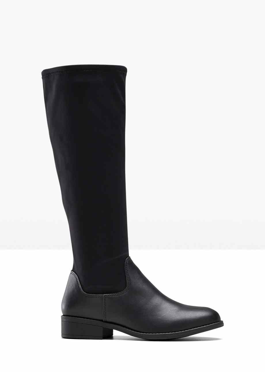 stiefel mit stoffschaft
